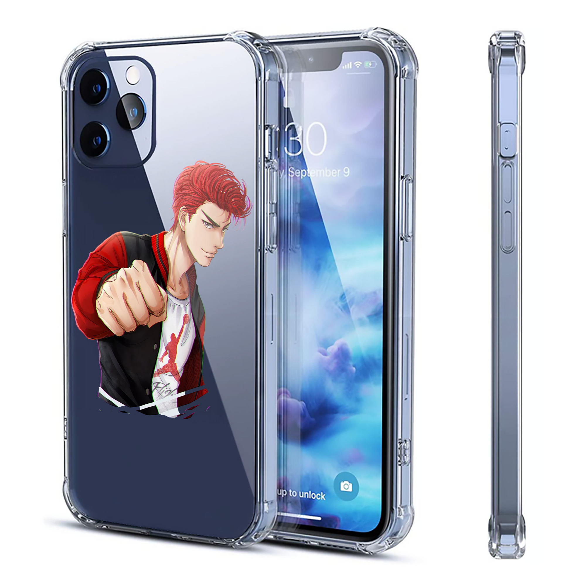 （画像用） SLAM DUNK／スラムダンク 【iPhone 12シリーズ対応】透明スマホケース（クリアソフトケース）